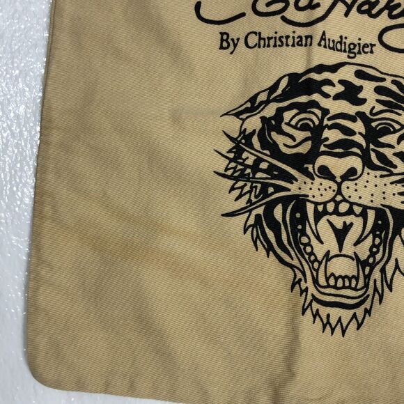 Ed Hardy By Christian Audigier Purse Shoe Dust Bag With Tiger Logo - Picture 5 of 5